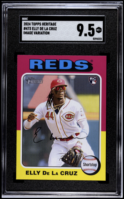 2024 Topps Heritage Elly De La Cruz #473, SGC 9.5 slab